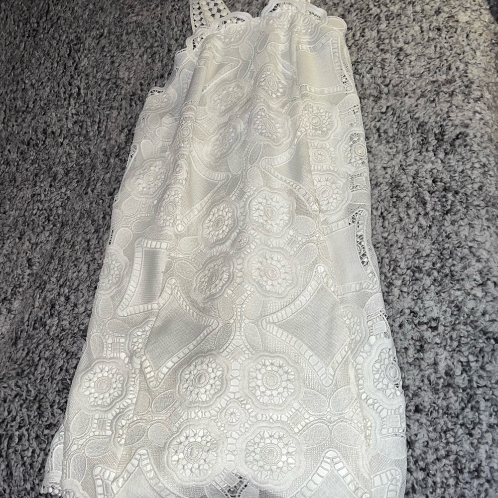 White lace dress